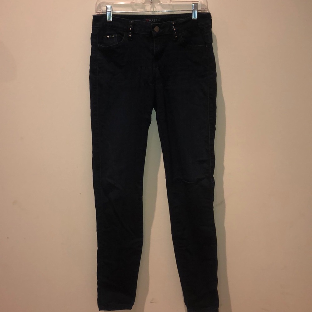GUESS navy skinny jeans size 28